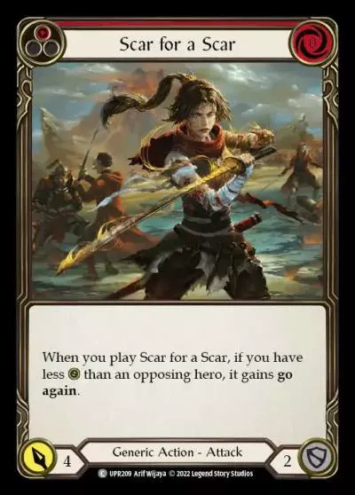Scar for a Scar RED UPR209 - Uprising - Flesh and blood card