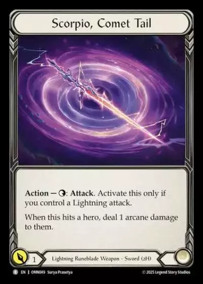 Scorpio, Comet Tail OMN049 - Omens of the Third Age - Flesh and blood card