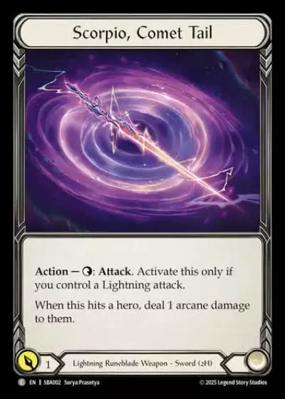 Scorpio, Comet Tail SBA002 - Silver Age Chapter 3 - Briar - Flesh and blood card