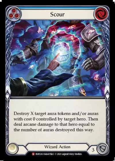 Scour BLUE EVR124 - Everfest - Flesh and blood card