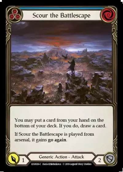 Scour the Battlescape BLUE KSU026 - Katsu, the Wanderer - Hero Deck - Flesh and blood card