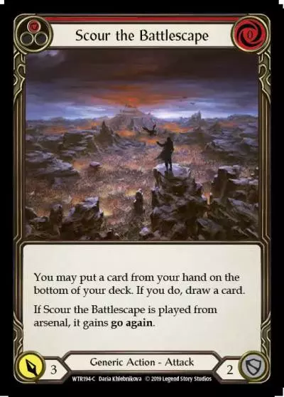 Scour the Battlescape RED WTR194 - Welcome to Rathe - Flesh and blood card