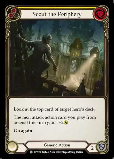 Scout the Periphery YELLOW OUT226 - Outsiders - Flesh and blood card