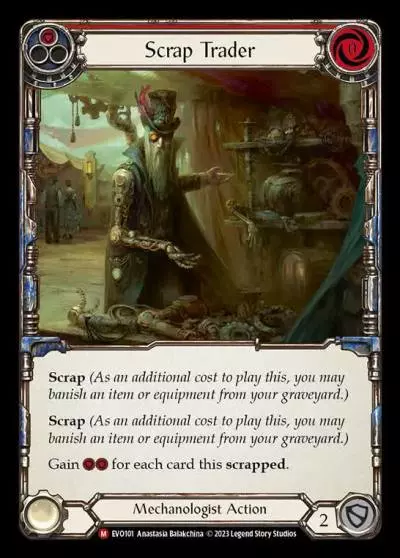 Scrap Trader RED EVO101 - Bright Lights - Flesh and blood card