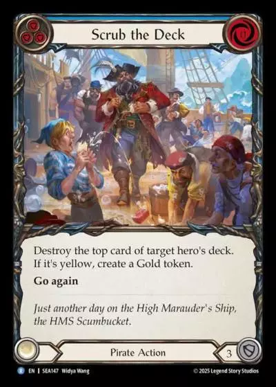 Scrub the Deck BLUE SEA147 - High Seas - Flesh and blood card