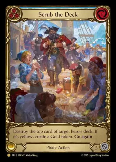 Scrub the Deck BLUE SEA147-TP - High Seas - Treasure Pack - Flesh and blood card