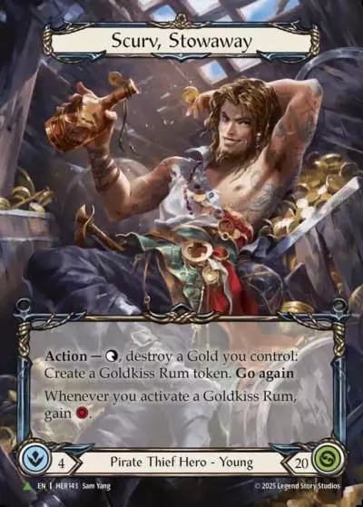 Scurv, Stowaway HER143-MV - Skirmish - Season 12 - Flesh and blood card