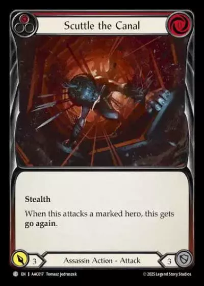 Scuttle the Canal AAC017 - Armory Deck - Arakni, 5L!p3d 7hRu 7h3 cR4X - Flesh and blood card