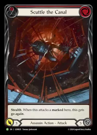 Scuttle the Canal RED GEM025 - GEM - Pack 1 - Flesh and blood card