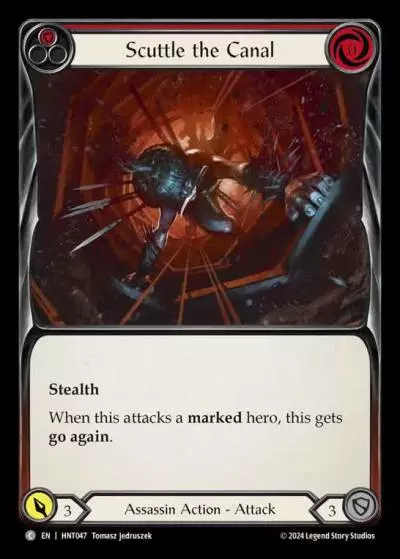 Scuttle the Canal RED HNT047 - The Hunted - Flesh and blood card