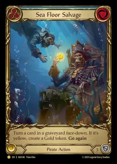 Sea Floor Salvage BLUE SEA146-TP - High Seas - Treasure Pack - Flesh and blood card
