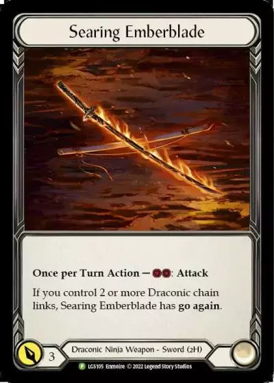 Searing Emberblade LGS105-CF - Armory - Season 7 - Flesh and blood card