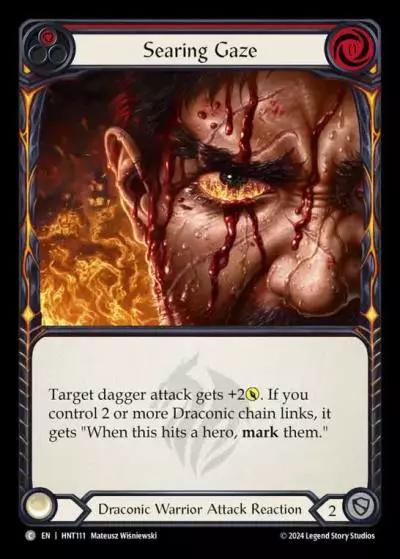 Searing Gaze RED HNT111 - The Hunted - Flesh and blood card