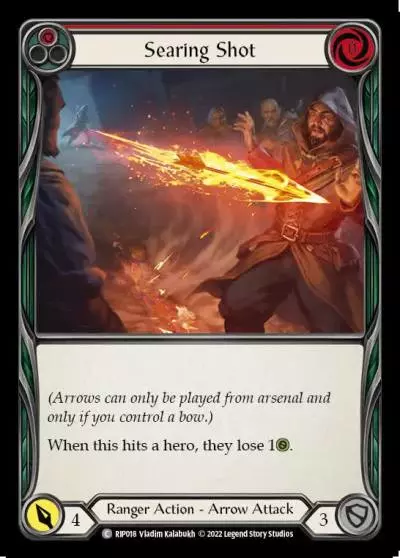 Searing Shot RED RIP018 - Riptide - Blitz Deck - Flesh and blood card