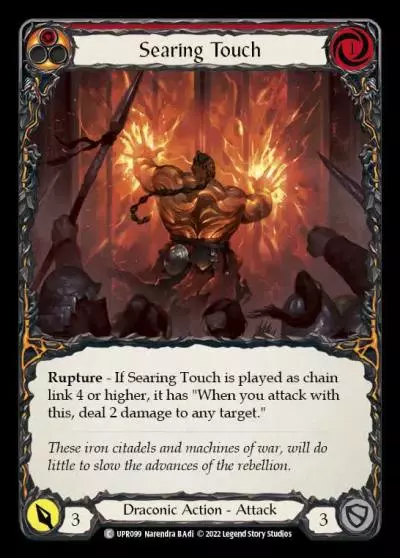 Searing Touch RED UPR099 - Uprising - Flesh and blood card