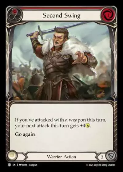Second Swing MPW118 - Mastery Pack Warrior - Flesh and blood card