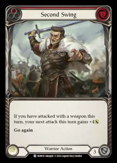 Second Swing RED DVR010 - Classic Battles: Rhinar vs Dorinthea - Flesh and blood card