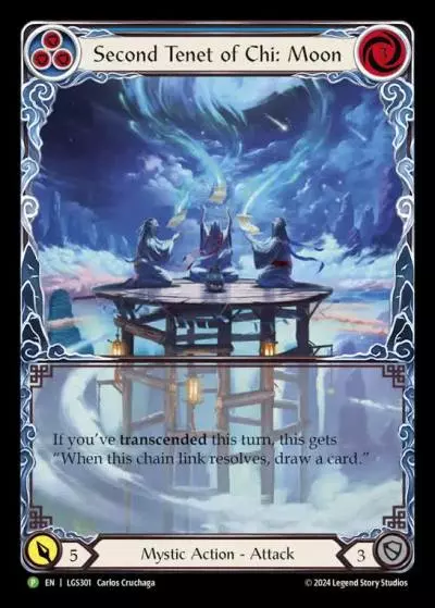 Second Tenet of Chi: Moon BLUE LGS301-RF - Armory - Season 13 Enigma - Flesh and blood card