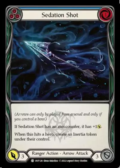 Sedation Shot BLUE OUT126 - Outsiders - Flesh and blood card