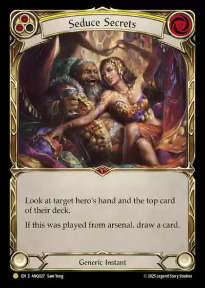 Seduce Secrets ANQ027 - Compendium of Rathe - Antiquity Pack - Flesh and blood card
