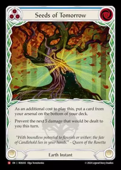 Seeds of Tomorrow BLUE ROS035 - Rosetta - Flesh and blood card