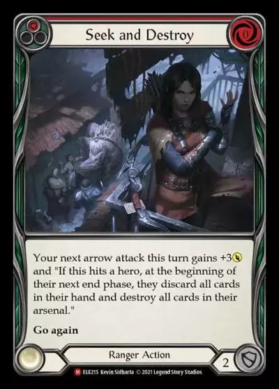 Seek and Destroy RED ELE215 - Tales of Aria - Flesh and blood card