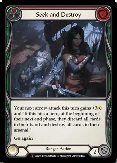 Seek and Destroy RED U-ELE215-RF - Tales of Aria - Unlimited - Flesh and blood card