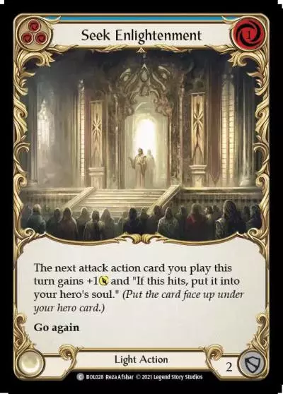 Seek Enlightenment BLUE BOL028 - Boltyn - Blitz Deck - Flesh and blood card