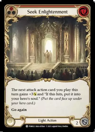 Seek Enlightenment RED PSM022 - Prism - Blitz Deck - Flesh and blood card