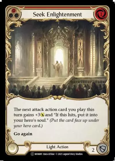 Seek Enlightenment RED U-MON081-RF - Monarch - Unlimited - Flesh and blood card