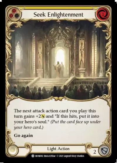 Seek Enlightenment YELLOW MON082 - Monarch - Flesh and blood card