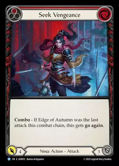 Seek Vengeance RED ASR012 - Armory Deck - Ira, Scarlet Revenger - Flesh and blood card