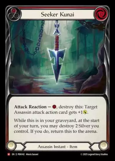 Seeker Kunai PEN142 - Compendium of Rathe - Flesh and blood card