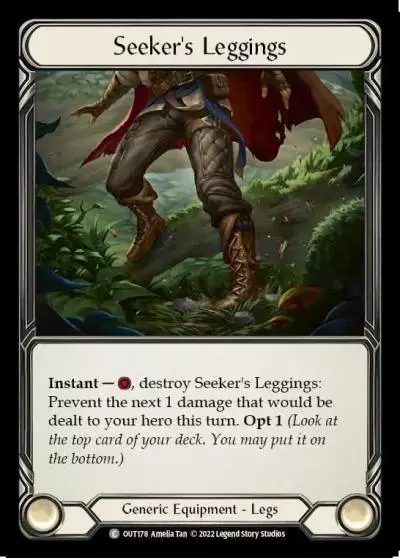 Seeker's Leggings OUT178 - Outsiders - Flesh and blood card