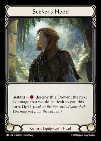 Seeker's Hood OMN205 - Omens of the Third Age - Flesh and blood card