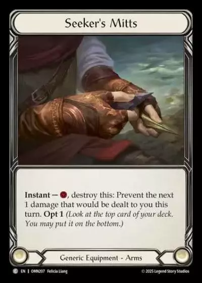 Seeker's Mitts OMN207 - Omens of the Third Age - Flesh and blood card