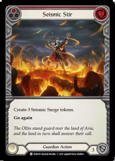 Seismic Stir RED EVR030 - Everfest - Flesh and blood card