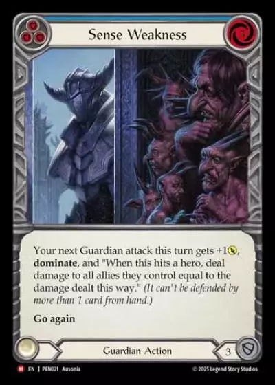 Sense Weakness PEN021 - Compendium of Rathe - Flesh and blood card