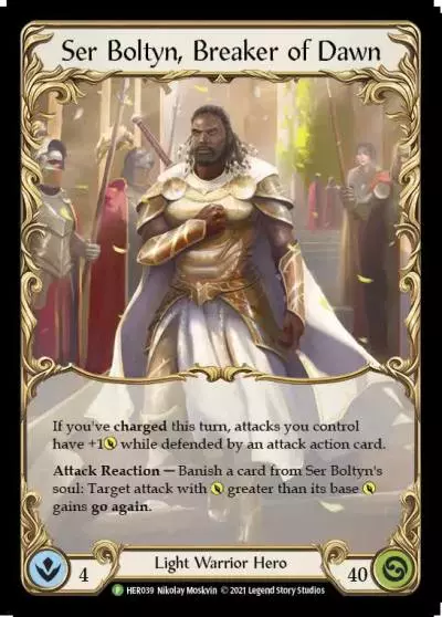 Ser Boltyn, Breaker of Dawn HER039-RF - Buy-a-Box - Monarch - Flesh and blood card