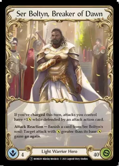 Ser Boltyn, Breaker of Dawn U-MON029 - Monarch - Unlimited - Flesh and blood card