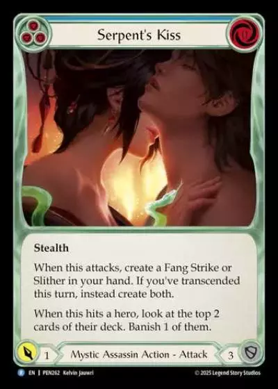 Serpent's Kiss PEN262 - Compendium of Rathe - Flesh and blood card