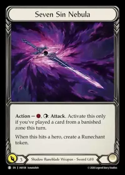 Seven Sin Nebula IAR108 - Usurp the Shadow Throne - Flesh and blood card