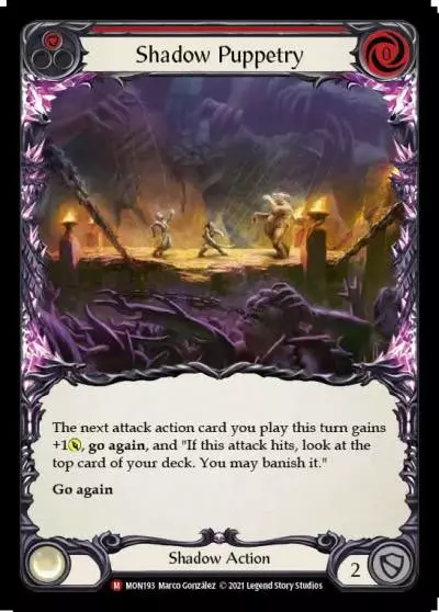 Shadow Puppetry RED MON193 - Monarch - Flesh and blood card