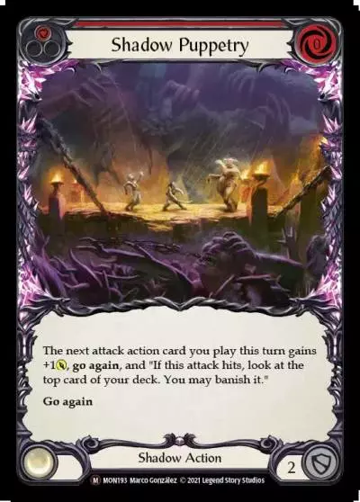 Shadow Puppetry RED U-MON193-RF - Monarch - Unlimited - Flesh and blood card