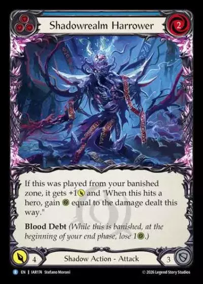 Shadowrealm Harrower IAR174 - Usurp the Shadow Throne - Flesh and blood card