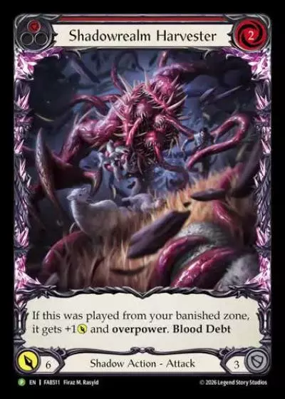 Shadowrealm Harvester FAB511-RF - Calling - Usurp the Shadow Throne - Flesh and blood card