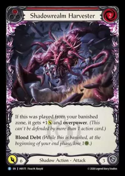 Shadowrealm Harvester IAR175 - Usurp the Shadow Throne - Flesh and blood card
