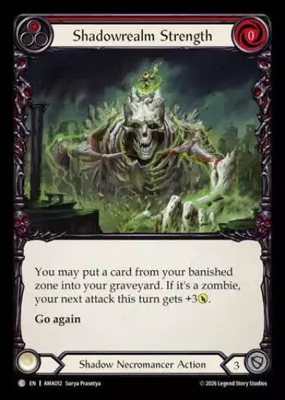 Shadowrealm Strength AMA012 - Armory Deck - Malice, Domina of the Dead - Flesh and blood card