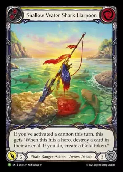 Shallow Water Shark Harpoon GEM127 - GEM - Pack 4 - Flesh and blood card
