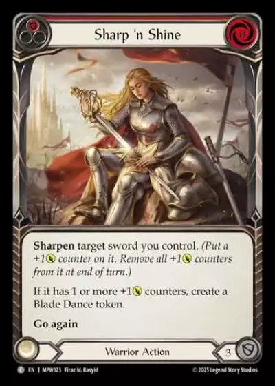 Sharp 'n Shine MPW123 - Mastery Pack Warrior - Flesh and blood card